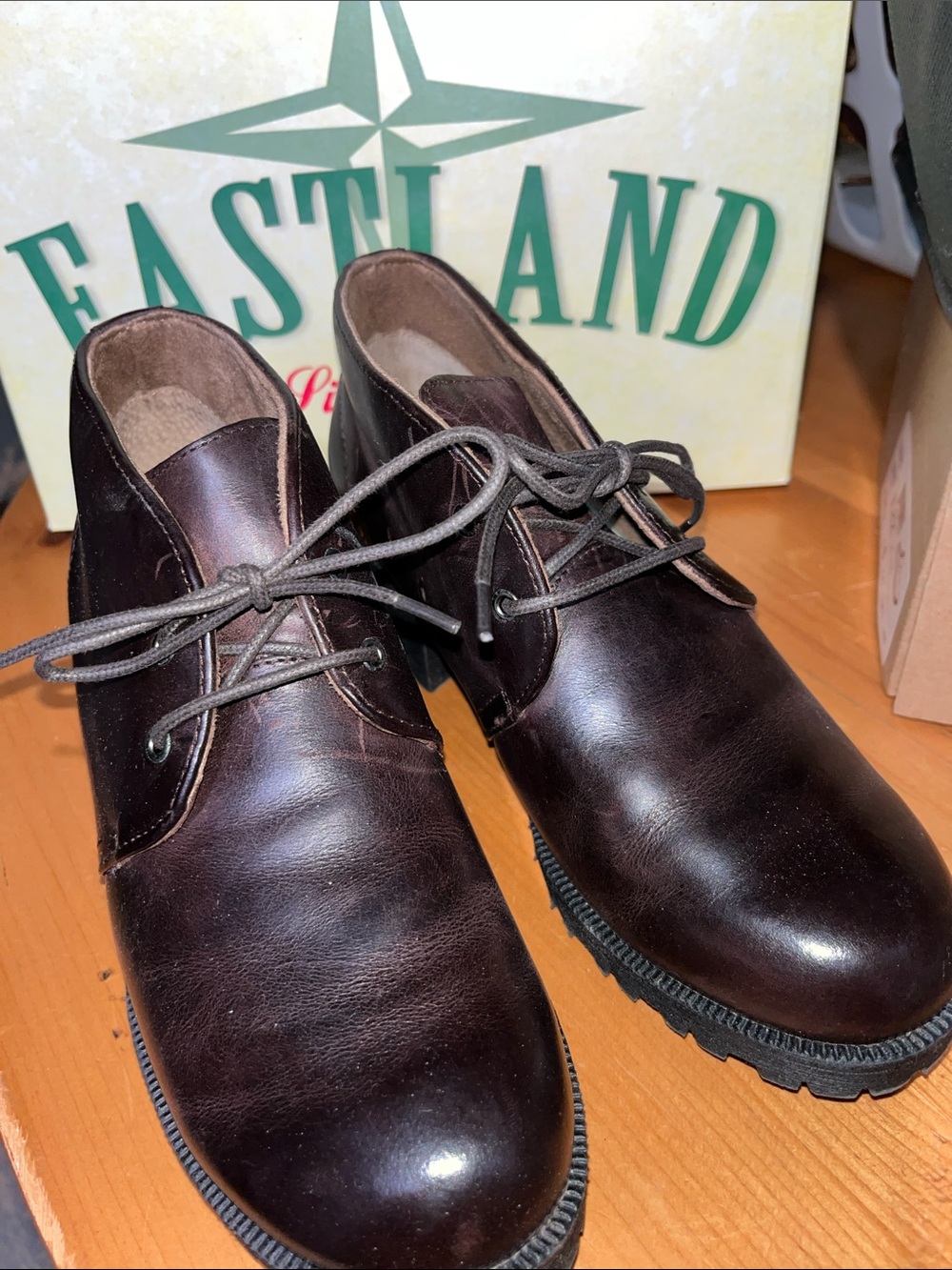 Eastland Women’s Dark Brown Leather Wellesley Boots